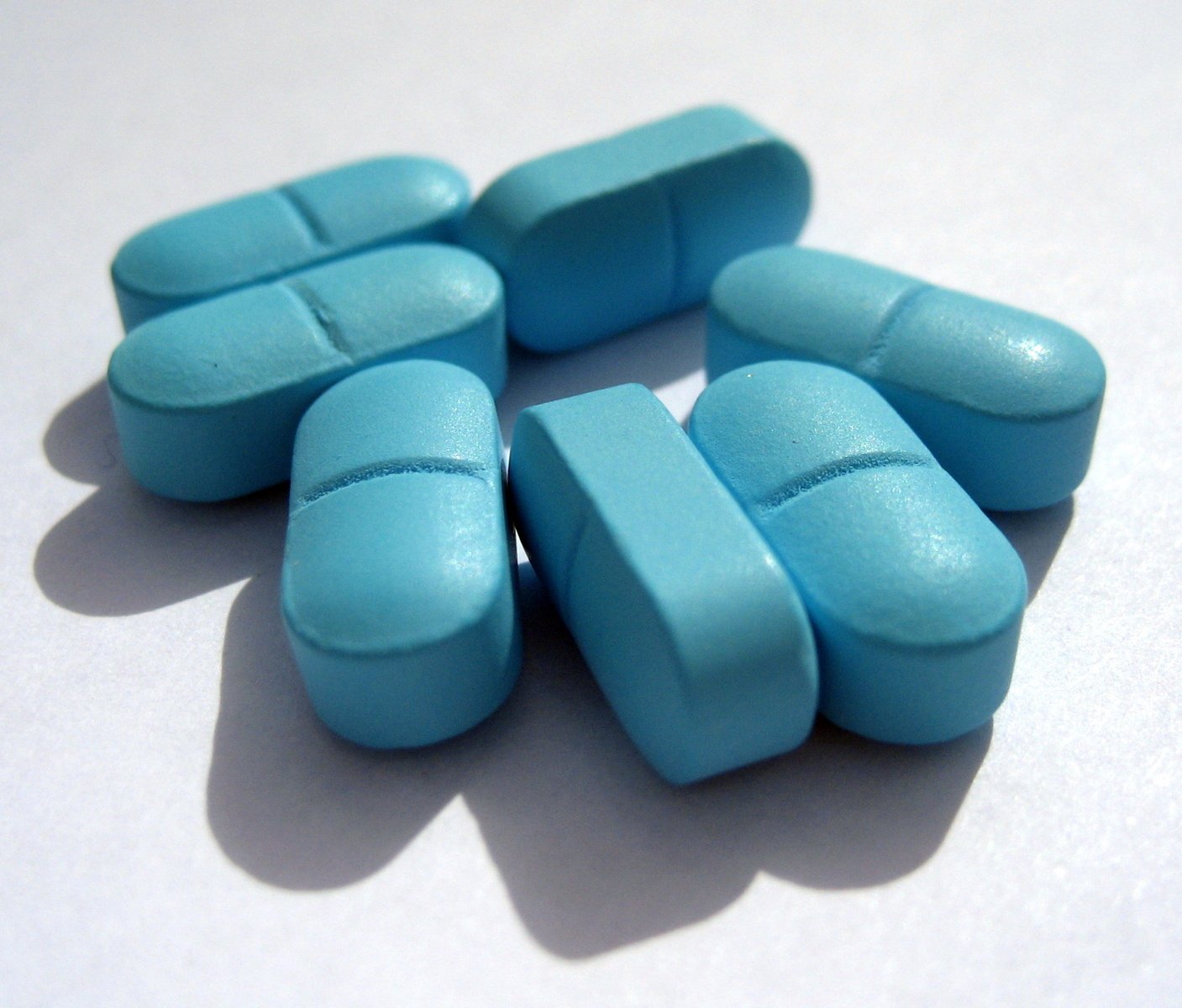 modré tabletky